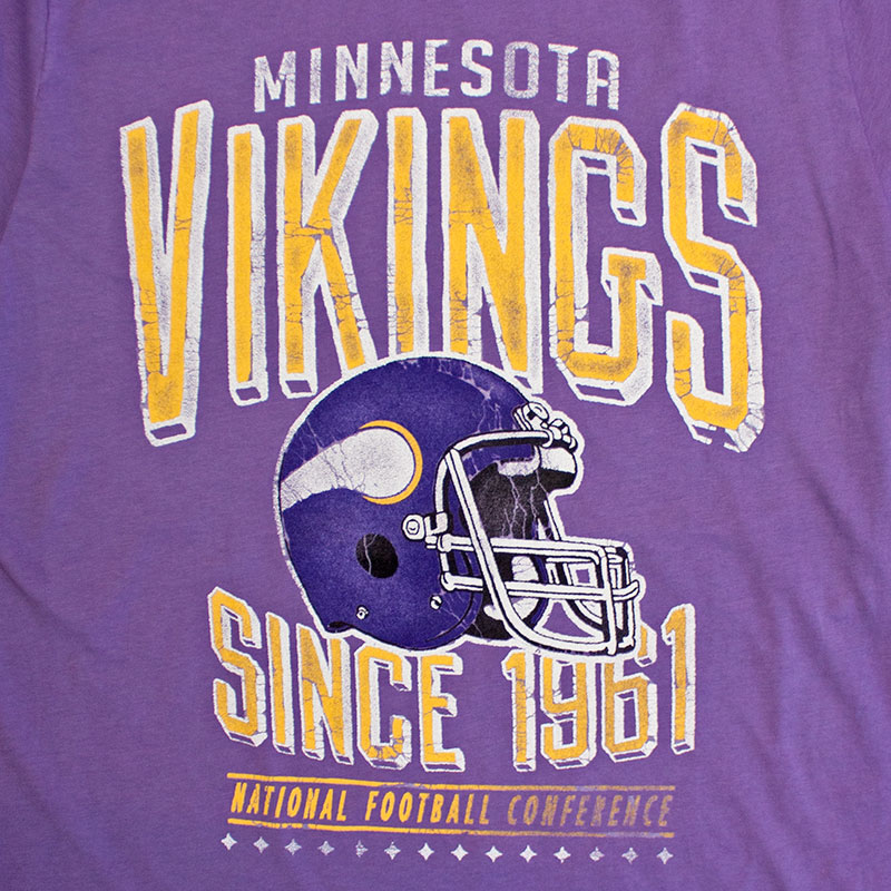 Junk Food Purple Minnesota Vikings 1961 NFL T-Shirt