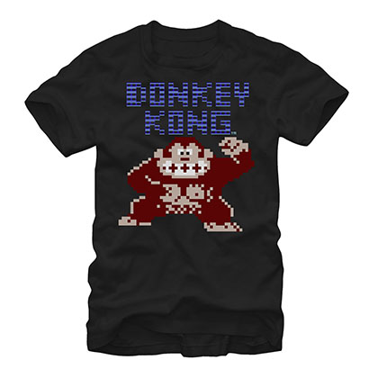 Nintendo Donkey Kong Press Start Black T-Shirt