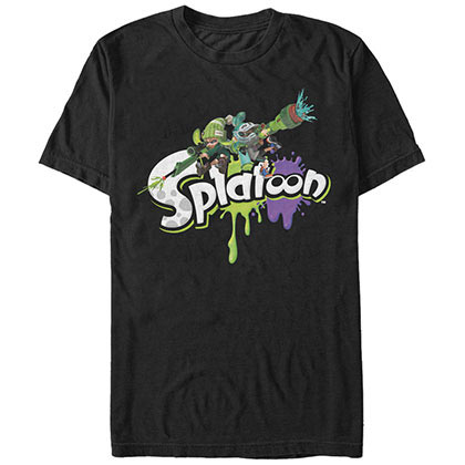 Nintendo Splatoon Back To Back Black T-Shirt