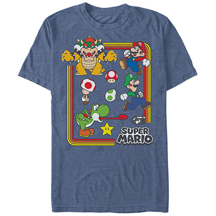 Nintendo Mario Mario Collection Blue T-Shirt