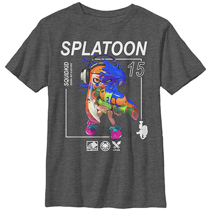Nintendo Squidkid Gray Unisex Youth T-Shirt