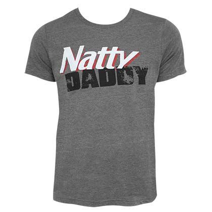 Natty Light Daddy Stacked Logo Men's Gray Tee Shirt