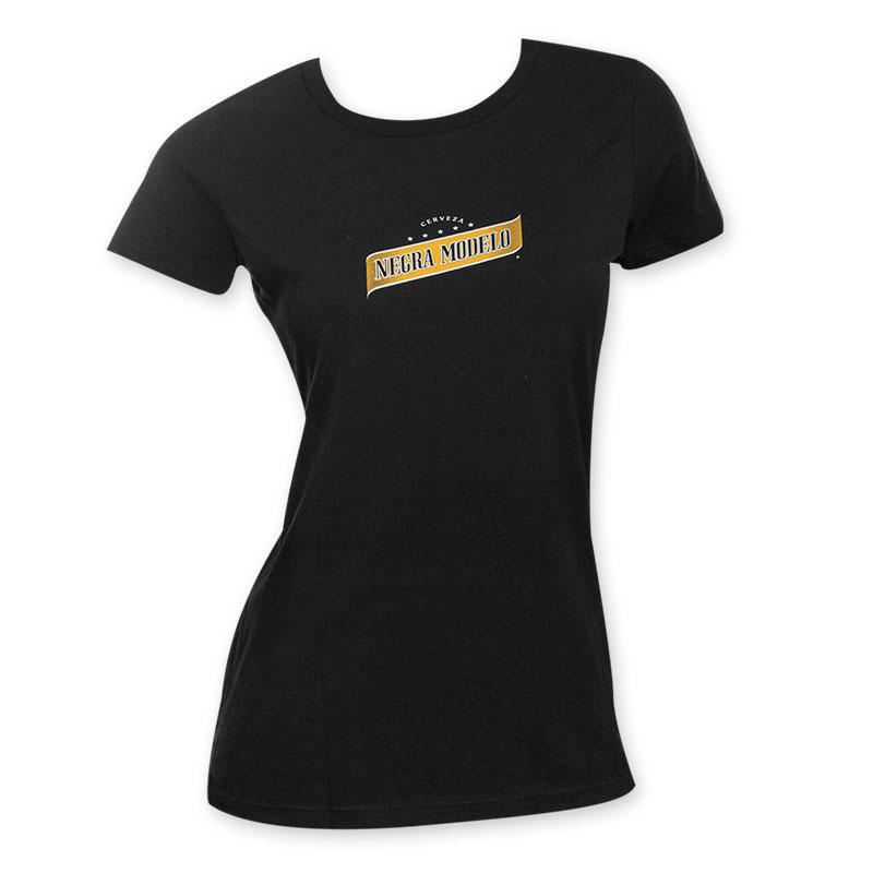 Negra Modelo Women's Black Beer Logo T-Shirt Negra Modelo Women's Black Beer Logo T-Shirt