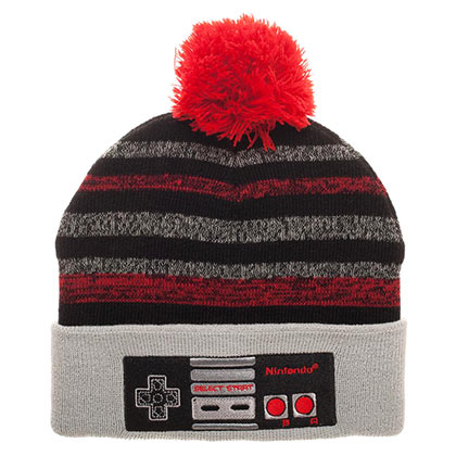 Nintendo NES Controller Winter Pom Beanie