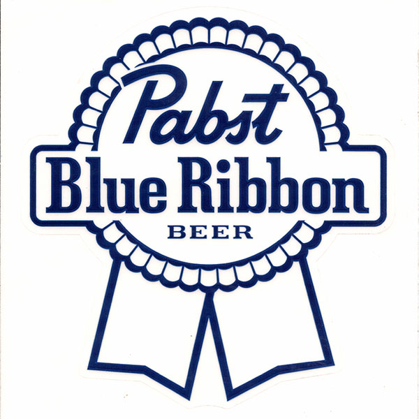 PBR Beer Logo Clear Sticker