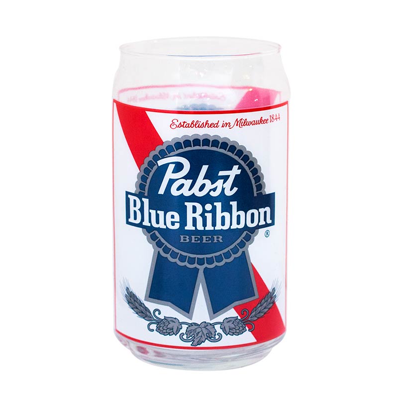 Pabst Blue Ribbon Bottle Label Pint Glass