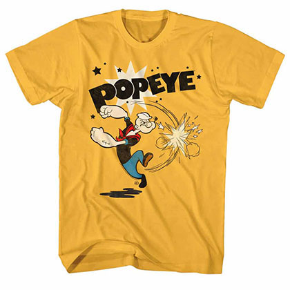 Popeye Punch Yellow T-Shirt