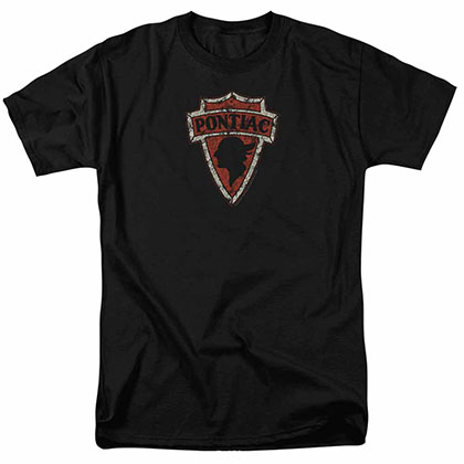Pontiac Early Pontiac Arrowhead Black T-Shirt