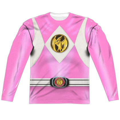 Power Rangers Pink Ranger Long Sleeve Costume Tee