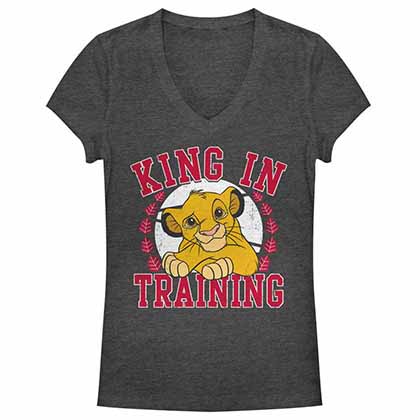 Disney Lion King King In Training Gray Juniors T-Shirt