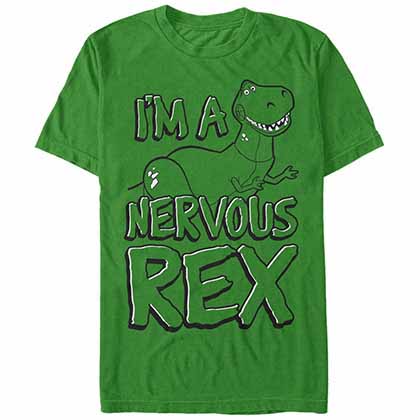 Disney Toy Story Nervous Rex Green T-Shirt