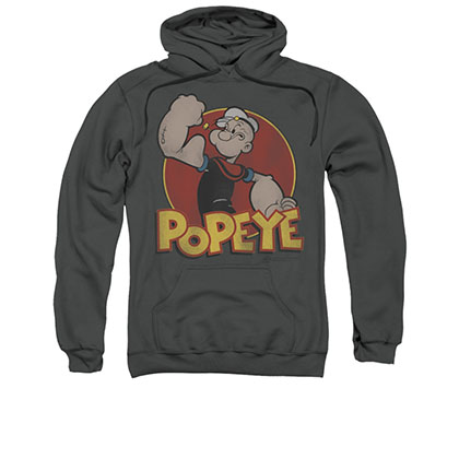 Popeye Classic Gray Pullover Hoodie