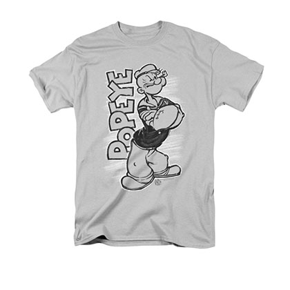 Popeye Inked Gray Tee Shirt