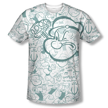 Popeye Repeat Sailor Sublimation T-Shirt