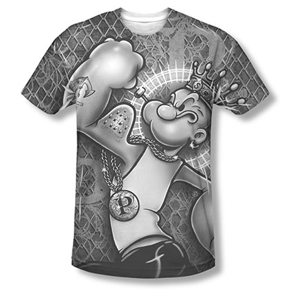 Popeye Spinach King Sublimation T-Shirt