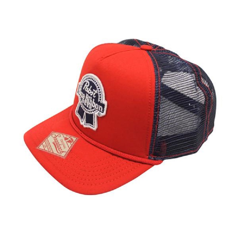 PBR Red Trucker Hat