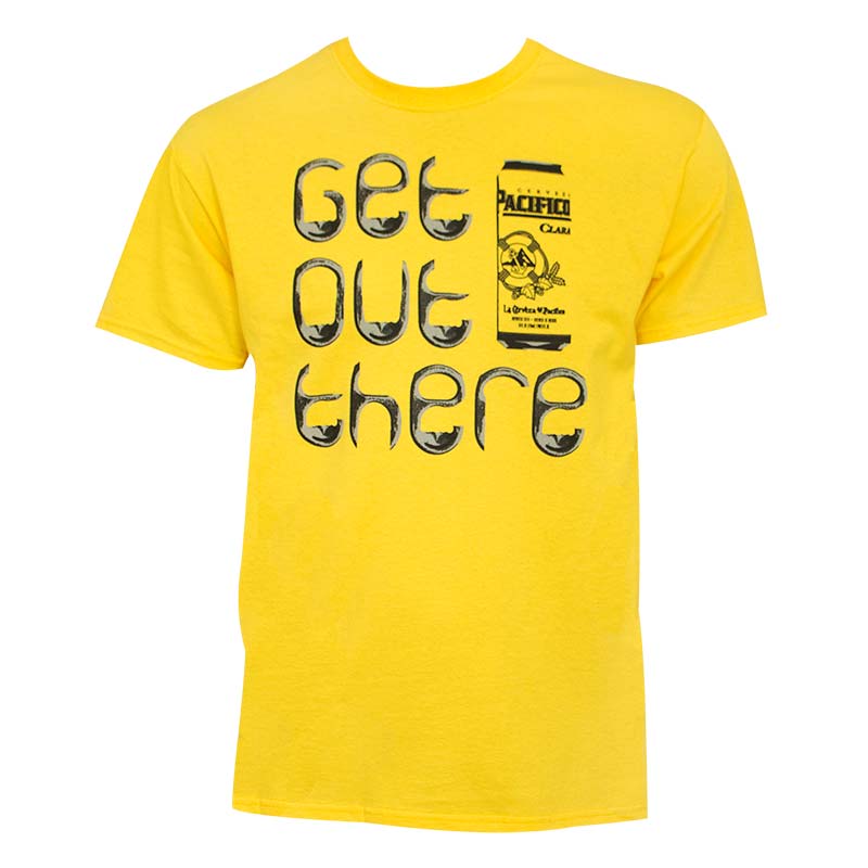 Pacifico Men's Yellow Get Out There T-Shirt