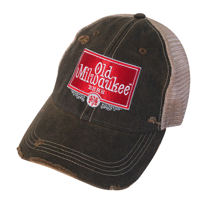 Old Milwaukee Distressed Trucker Hat Old Milwaukee Distressed Trucker Hat