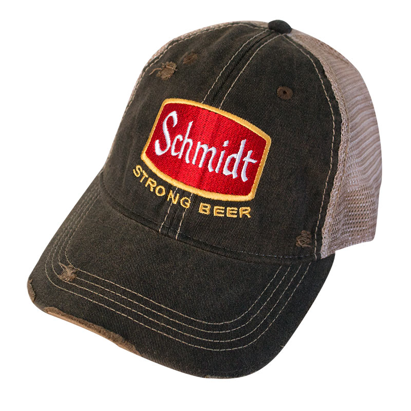 Schmidt Beer Distressed Trucker Hat