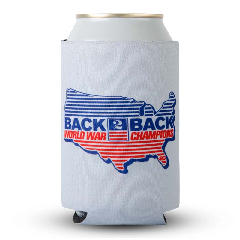 Rowdy Gentleman Back to Back World War Champs Grey Can Insulator Rowdy Gentleman Back to Back World War Champs Grey Can Insulator