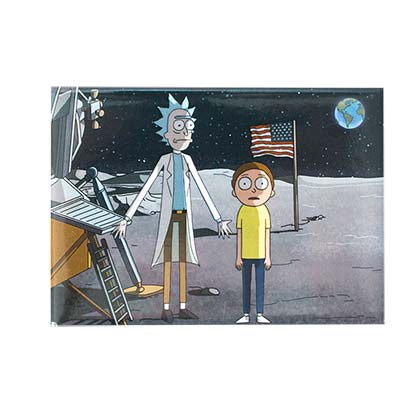 Rick And Morty On The Moon Magnet
