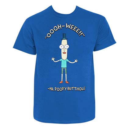 Rick And Morty Oooh-Weeee Blue Tee Shirt