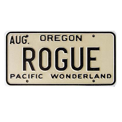 Rogue Ale Beer License Plate Sign