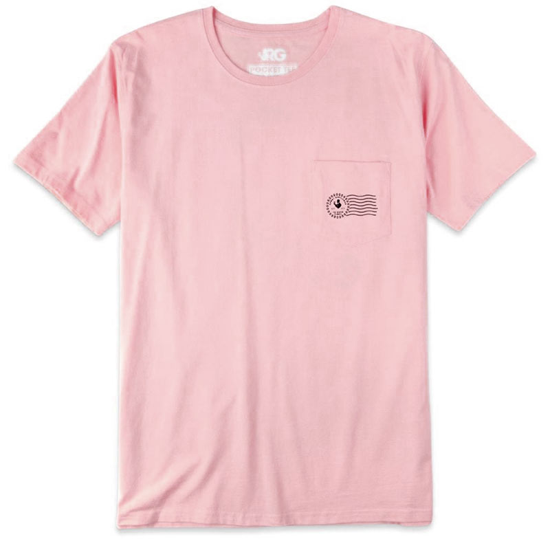 Rowdy Gentleman Men's Pink George W. Bush Stamp T-Shirt Rowdy Gentleman Men's Pink George W. Bush Stamp T-Shirt