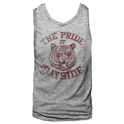 Saved By The Bell Bayside Fade Gray Tank Top