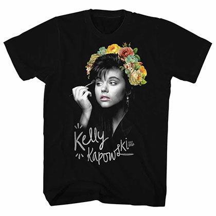Saved By The Bell Flower Crown Black T-Shirt