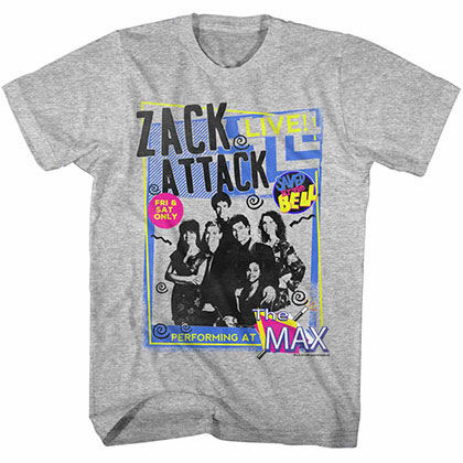 Saved By The Bell Zack Band  Gray T-Shirt