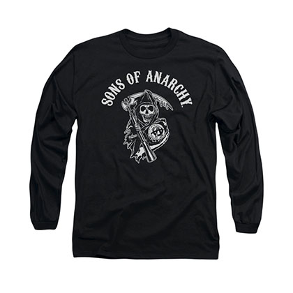 Sons Of Anarchy SOA Reaper Black Long Sleeve T-Shirt