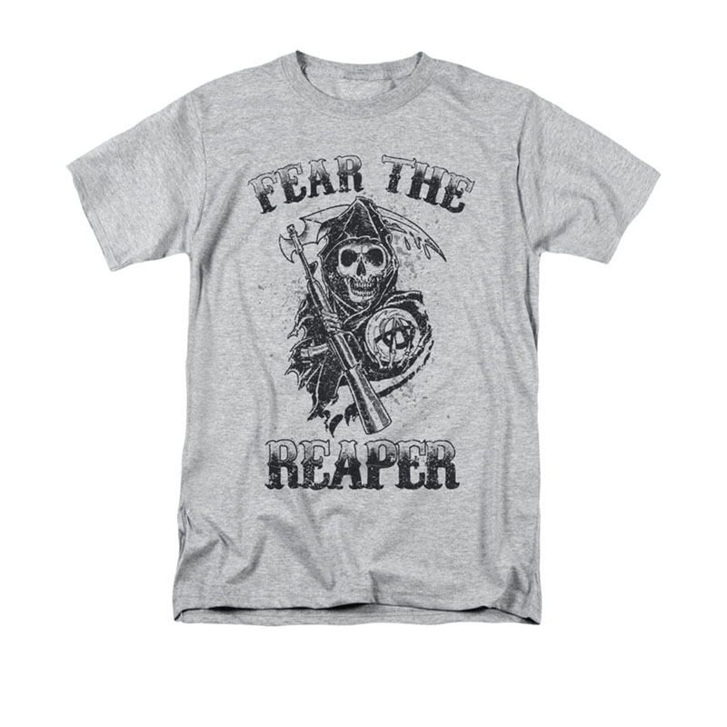 Sons Of Anarchy Fear The Reaper Gray T-Shirt