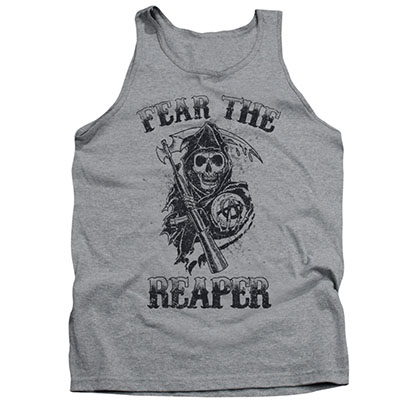 Sons Of Anarchy Fear The Reaper Gray Tank Top