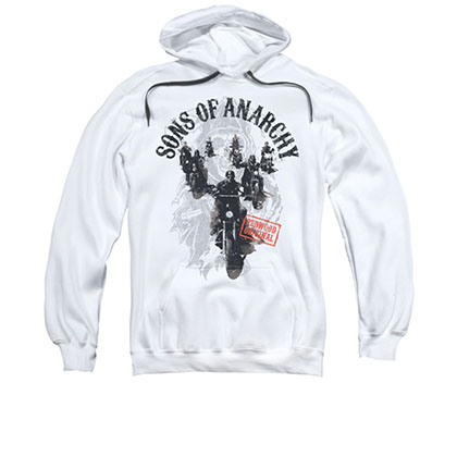 Sons Of Anarchy Reapers Ride White Pullover Hoodie