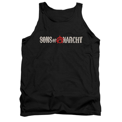 Sons Of Anarchy Beat Up Logo Black Tank Top