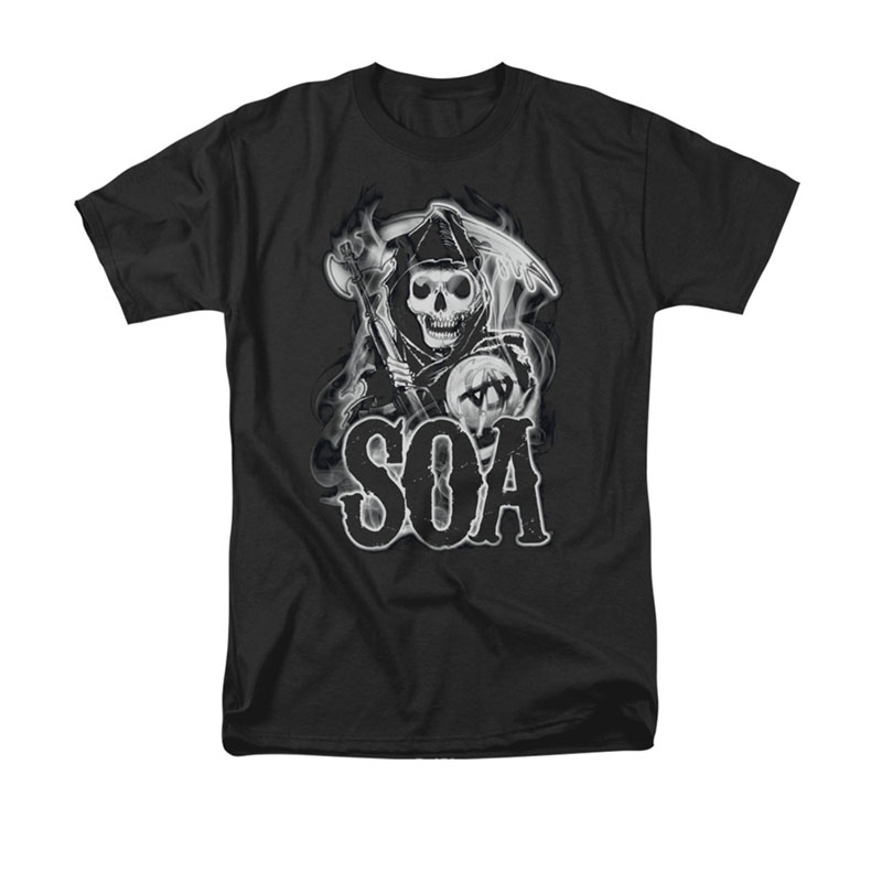 Sons Of Anarchy Smoky Reaper Black T-Shirt