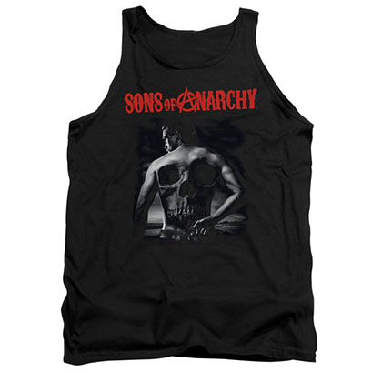 Sons Of Anarchy Back Skull Black Tank Top