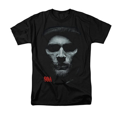 Sons Of Anarchy Skull Face Black T-Shirt