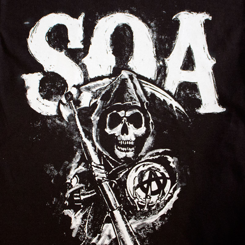 anarchy meaning woman Shirt Tee Of Black Reaper Logo Sons Men's Anarchy SOA anarchy meaning woman Shirt Tee Of Black Reaper Logo Sons Men's Anarchy SOA