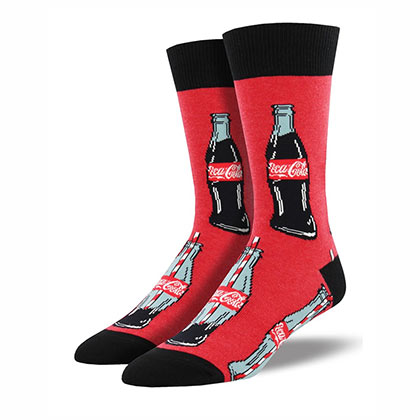 Coca Cola Good To The Last Drop Men's Red Socks