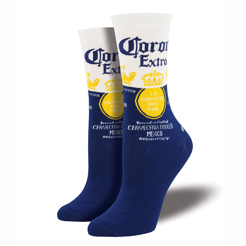 Corona Extra Blue & White Classic Logo Women's Socks Corona Extra Blue & White Classic Logo Women's Socks