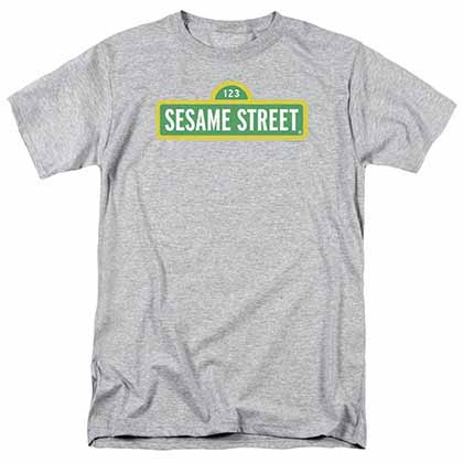 Sesame Street Logo Gray T-Shirt
