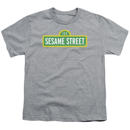 Sesame Street Logo Youth Grey Tshirt