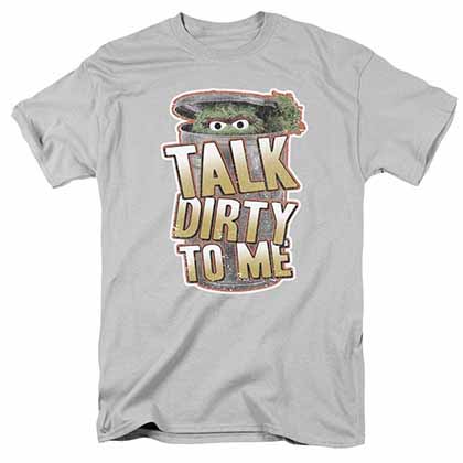 Sesame Street Talk Dirty To Me Silver T-Shirt