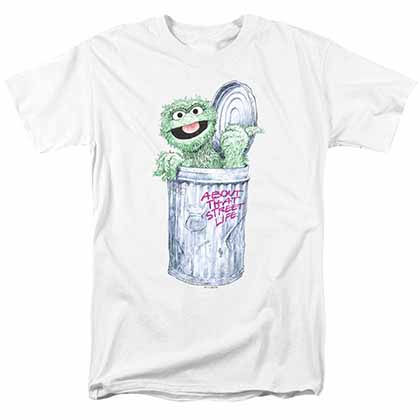 Sesame Street About That Street Life White T-Shirt