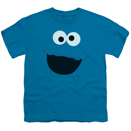 Sesame Street Cookie Monster Big Face Youth Tshirt