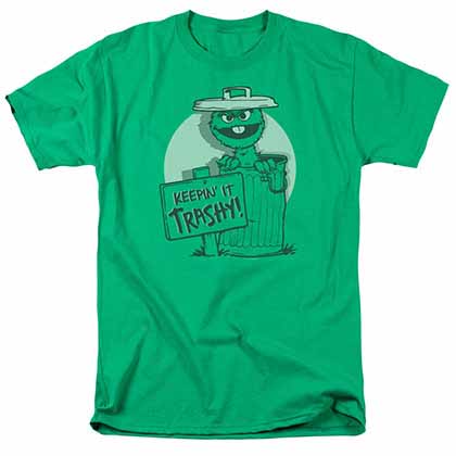 Sesame Street Keepin It Trashy Green T-Shirt