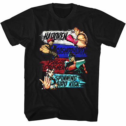 Street Fighter Show Me Your Moves Black T-Shirt