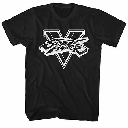Street Fighter Sfv Bw Black T-Shirt